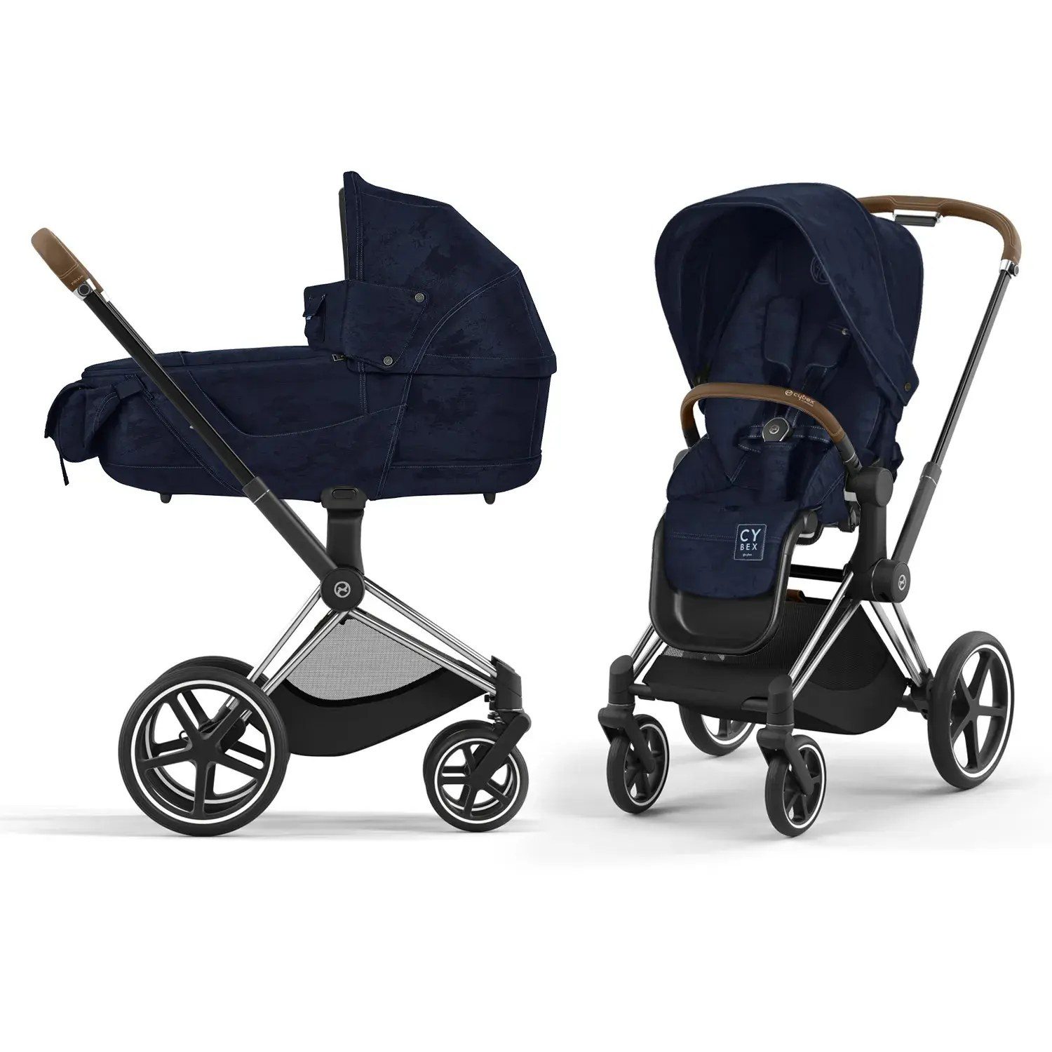 Детская коляска Cybex Priam IV 2 в 1 Rebellious Luxury Denim Blue — купить в Симферополе